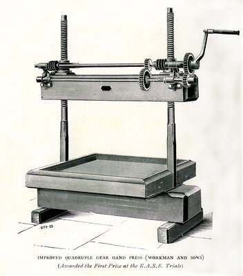 Quadruple Gear Hand Press