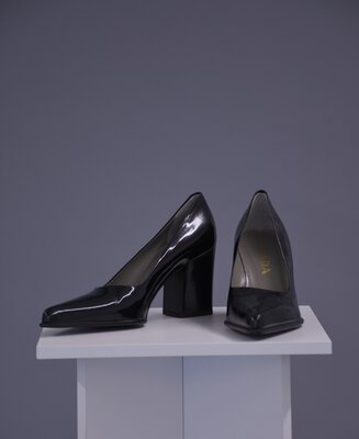 Prada pumps worn by Dorothy Schefer Faux, 1997